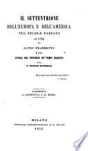 Il settentrione dell' Europa e dell' America nel secolo passato sin 1789