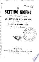 Il settimo giorno ossia Il gran bene nell'osservanza della domenica