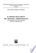 Il sistema delle prove nel processo amministrativo e in particolare nei giudizi di pensione davanti la Corte dei Conti