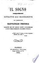 Il Sogno, componimento estratto dai manoscritti del Commendatore Salvatore Fenicia,...