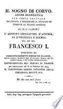 Il sogno di corvo. Azione drammatica. Rappresentata nel teatro di Trieste 1814