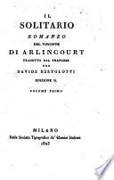 Il solitario, romanzo. Ed. II.