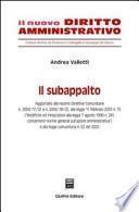 Il subappalto