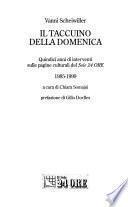 Il taccuino della domenica
