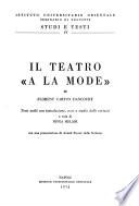 Il teatro a la mode di Florent Carton Dancourt