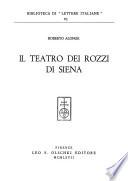 Il teatro dei Rozzi di Siena