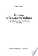 Il teatro nella Svizzera italiana