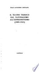 Il teatro tedesco dal naturalismo all'espressionismo (1889-1925)