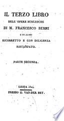 Il terzo libro dell' opere Burlesche