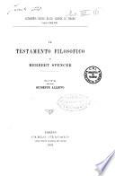 Il testamento filosofico di Herbert Spencer