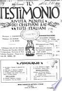Il testimonio periodico cristiano battista