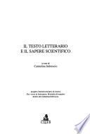 Il testo letterario e il sapere scientifico
