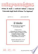 Il titolo