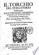 Il torchio del purgatorio fabbricato da D. Vincenzio Giliberto cherico regolare. Su la base del salmo ottantesimoterzo Pro torcularibus filijs core, psalmus, ... Con cinque tauole copiosissime