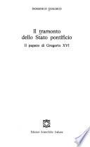 Il tramonto dello stato pontificio