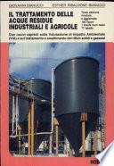 Il trattamento delle acque residue industriali e agricole