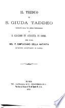 Il triduo di S. Giuda Taddeo celebrato nella ven. chiesa parrocchiale di S. Giacomo in Augusta di Roma