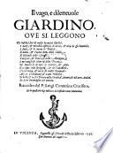 Il Vago, E Diletteuole Giardino, Ove Si Leggono Gli infelici fini de molti huomini illustri ...