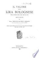 Il valore della lira bolognese nella prima metà del secolo 16
