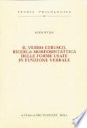 Il verbo etrusco