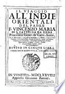 Il viaggio all'Indie orientali del padre F. Vincenzo Maria di S. Caterina da Siena ...