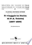 Il viaggio in Italia di P.A. Tolstoj (1697-1699)