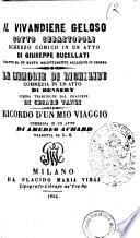 Il vivandiere geloso sotto Sebastopoli scherzo comico in un atto di Giuseppe Bucellati