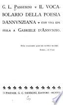 Il vocabolario della poesia [e della prosa] Dannvnziana