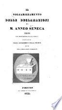 Il volgarizzamento delle Declamazioni di M. Anneo Seneca
