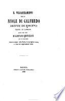 Il volgarizzamento delle favole di Galfredo dette di Esopo