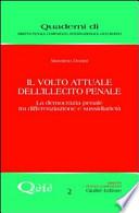 Il volto attuale dell'illecito penale