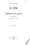 Il voto del distretto di Prato nel plebiscito degli 11 e 12 marzo 1860