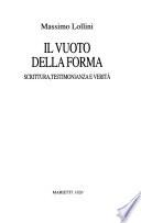 Il vuoto della forma