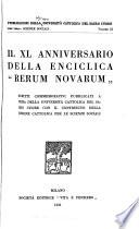 Il XL anniversario della enciclica Rerum novarum