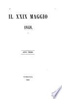 Il XXIX maggio, 1848 ...