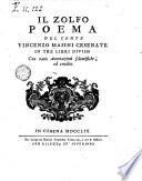 Il zolfo poema del conte Vincenzo Masini cesenate in tre libri diviso con varie annotazioni scientifiche, ed erudite