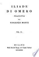 Iliade. trad. da Vincenzo Monti