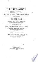 Illustrazione della pittura di un vaso Greco-Siculo rappresentante Nemesi trovato nell'antico Agrigento. 1825