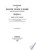 Illustrazione delle piante nuove o rare dell' Orto botanico di Padova