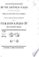 Illustrazione di un antico vaso trovato nelle ruine di Locri