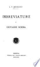 Imbreviature di Giovanni Scriba