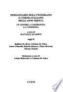 Immaginario hollywoodiano e cinema italiano degli anni Trenta