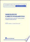 Immigrazione e diritti fondamentali. Fra Costituzioni nazionali, Unione Europea e diritto internazionale