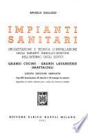 Impianti sanitari, progettazione e tecnica d'installazione degli impianti idraulici-sanitari nell'interno degli edifici