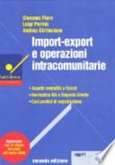 Import-export e operazioni intracomunitarie
