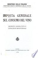 Imposta generale sul consumo del vino