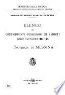 Imposta sui redditi di ricchezza mobile elenco dei contribuenti privati possessori di redditi incerti e variabili delle categorie B e C (esclusa la rivalsa)