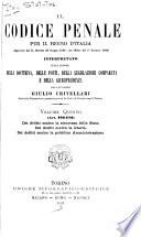 In codice penale per il regno d'Italia