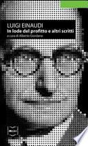 In lode del profitto e altri scritti