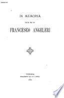 In memoria dell'ab. prof. cav.Francesco Angeleri